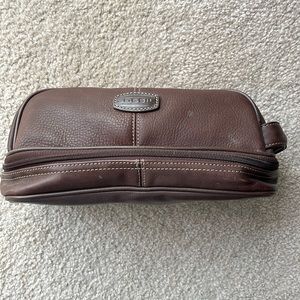 Brown Fossil Grooming travel bag